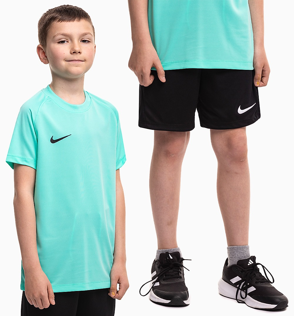 Nike Dětský sportovní set tričko kraťasy Dri Fit Park VIII HV8182 354/BV6865 010