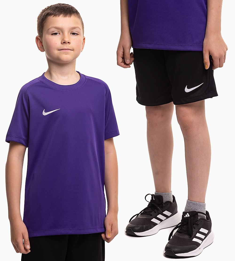 Nike Dětský sportovní set tričko kraťasy Dri Fit Park VIII HV8182 547/BV6865 010