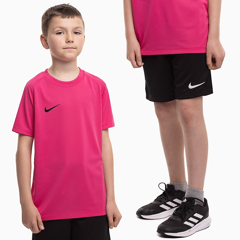Nike Dětský sportovní set tričko kraťasy Dri Fit Park VIII HV8182 616/BV6865 010
