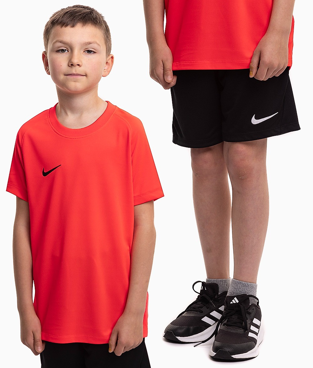 Nike Dětský sportovní set tričko kraťasy Dri Fit Park VIII HV8182 635/BV6865 010
