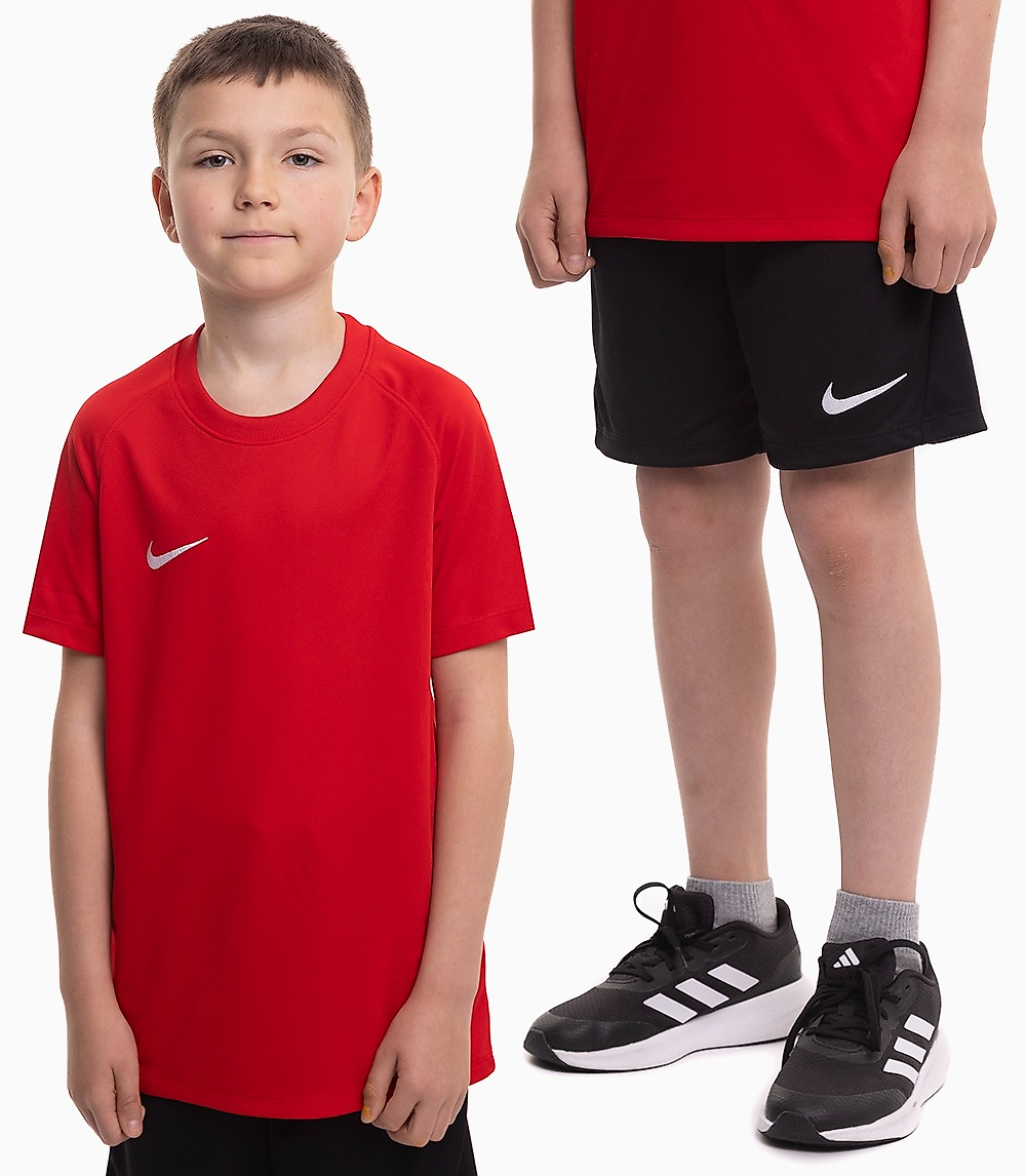 Nike Dětský sportovní set tričko kraťasy Dri Fit Park VIII HV8182 657/BV6865 010