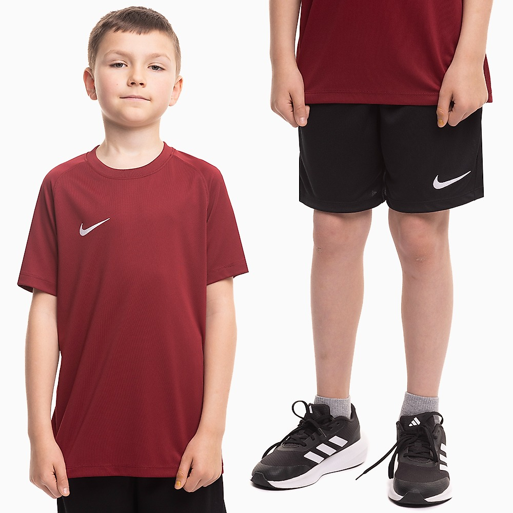 Nike Dětský sportovní set tričko kraťasy Dri Fit Park VIII HV8182 677/BV6865 010