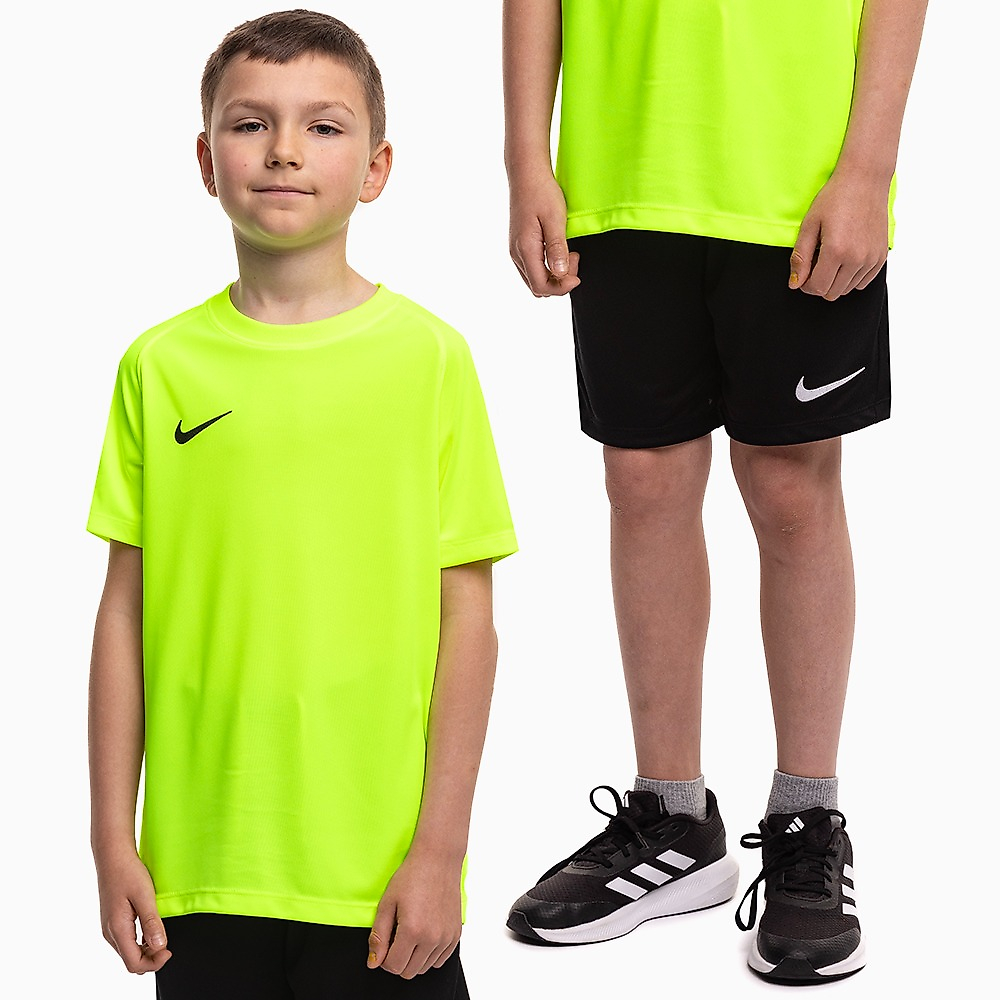 Nike Dětský sportovní set tričko kraťasy Dri Fit Park VIII HV8182 702/BV6865 010