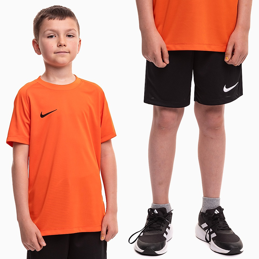 Nike Dětský sportovní set tričko kraťasy Dri Fit Park VIII HV8182 819/BV6865 010