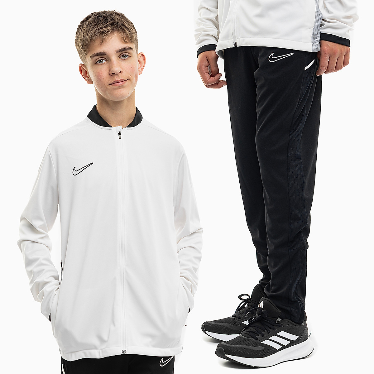 Nike Dětská tepláková souprava Dri-Fit Academy 25 Track FZ9836 100/FZ9816 010