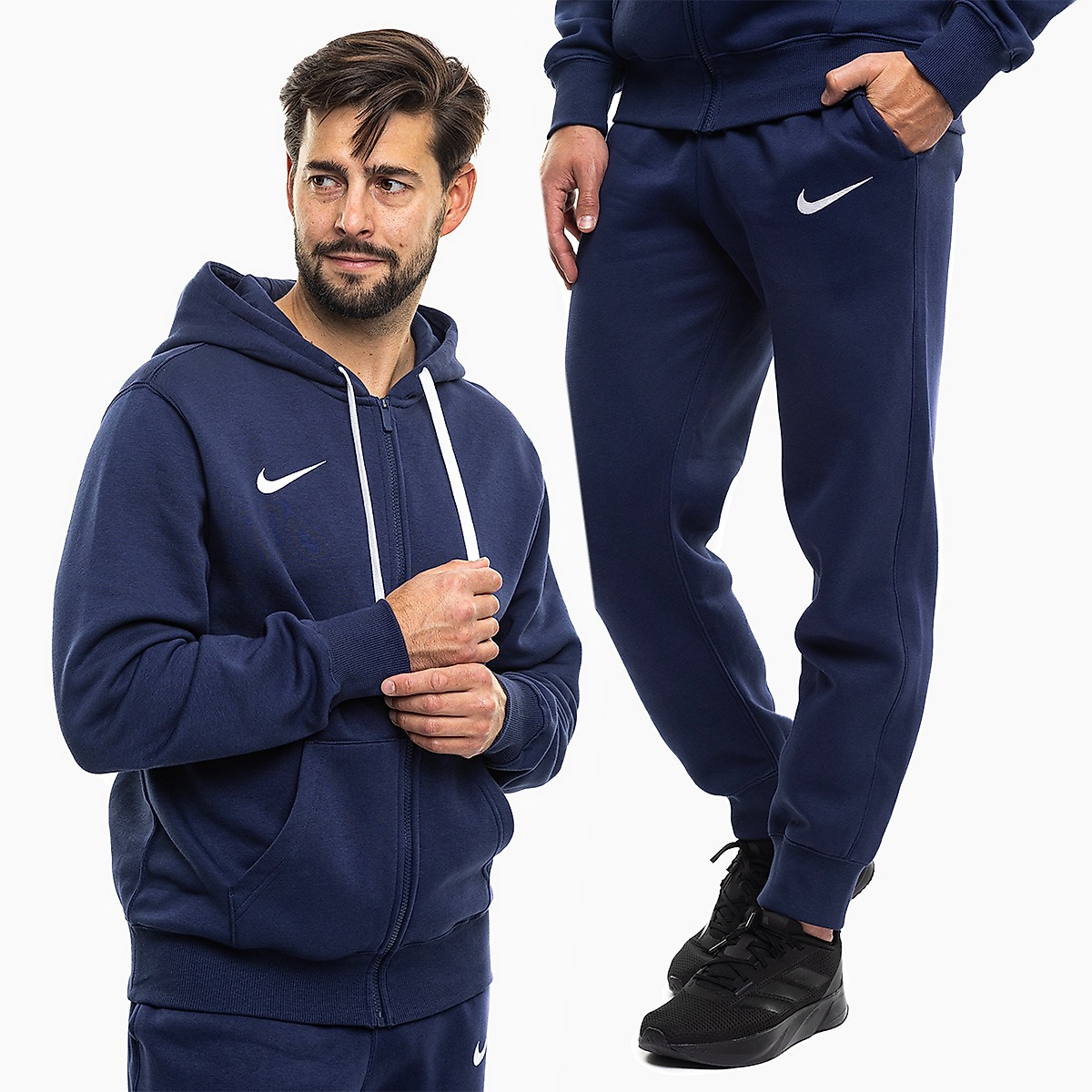 Nike Pánská tepláková souprava Park 26 Fleece Full-Zip Hoodie IB1228 410/IB1248 410