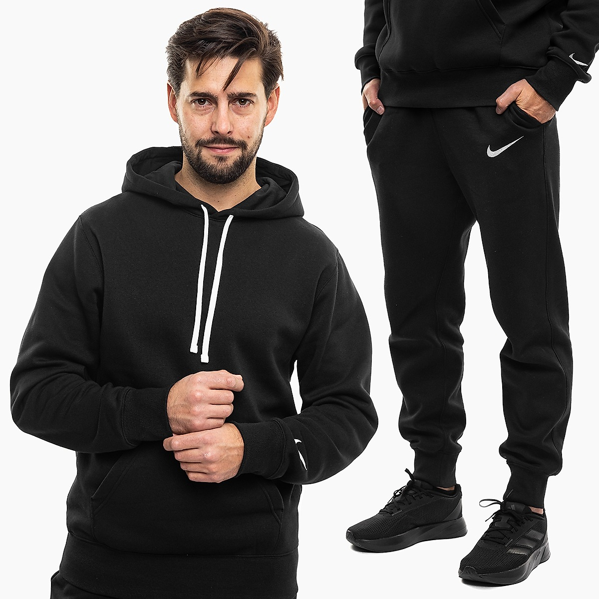 Nike Pánská tepláková souprava Park 26 Fleece Pull Over Hooded IO9035 010/IB1248 010