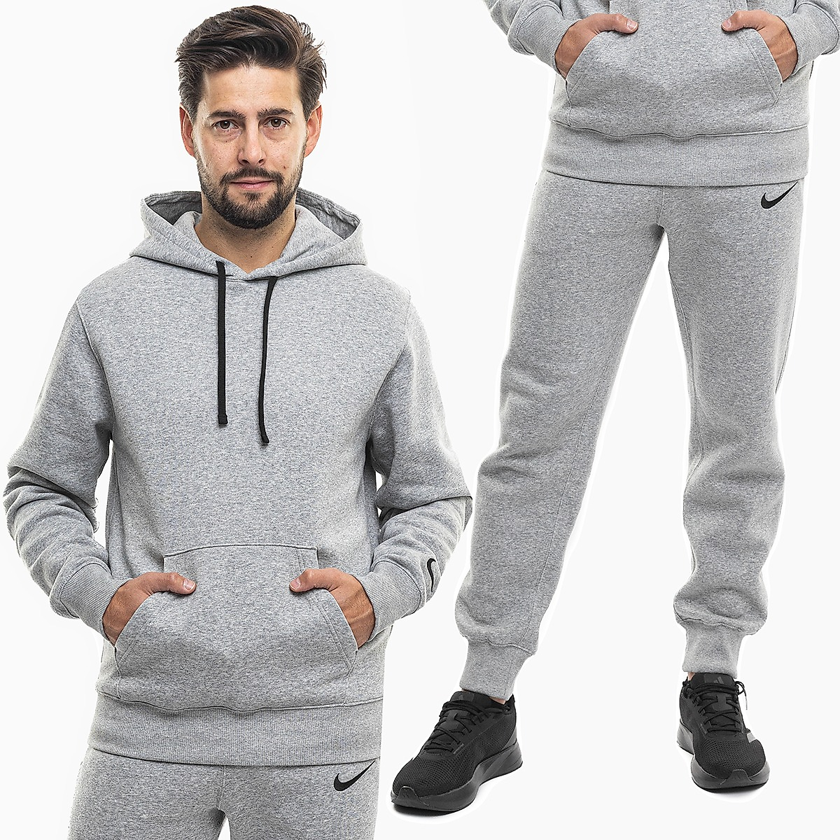 Nike Pánská tepláková souprava Park 26 Fleece Pull Over Hooded IO9035 063/IB1248 063