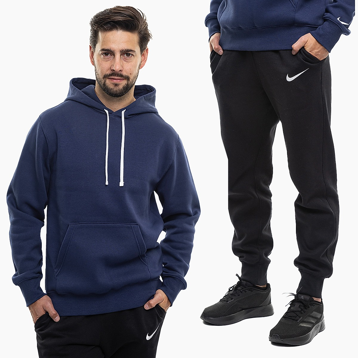 Nike Pánská tepláková souprava Park 26 Fleece Pull Over Hooded IO9035 410/IB1248 010