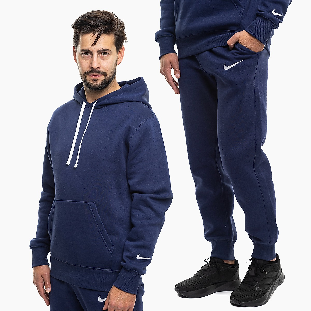 Nike Pánská tepláková souprava Park 26 Fleece Pull Over Hooded IO9035 410/IB1248 410