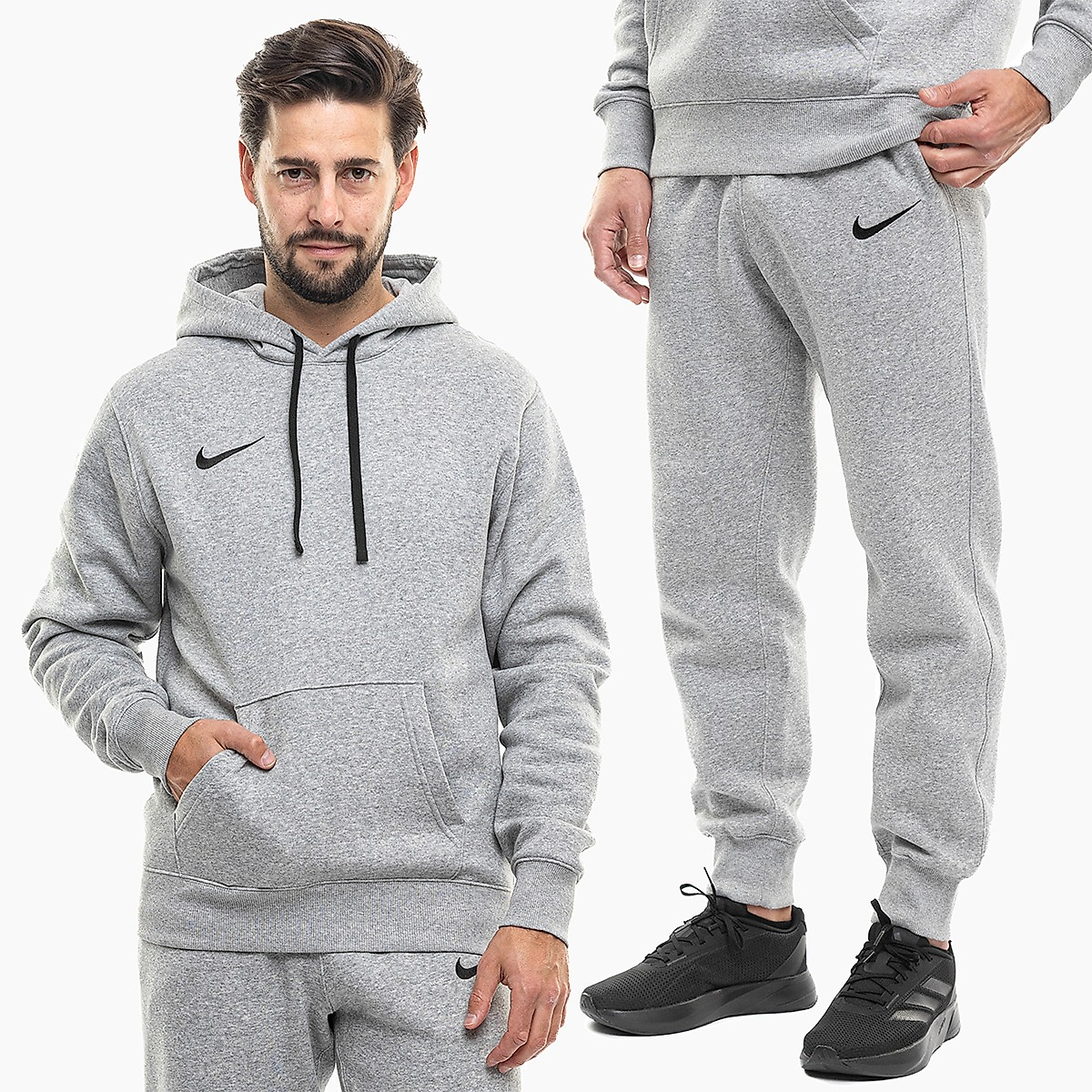 Nike Pánská tepláková souprava Park 26 Fleece Pull Over Hoodie IB1222 063/IB1248 063