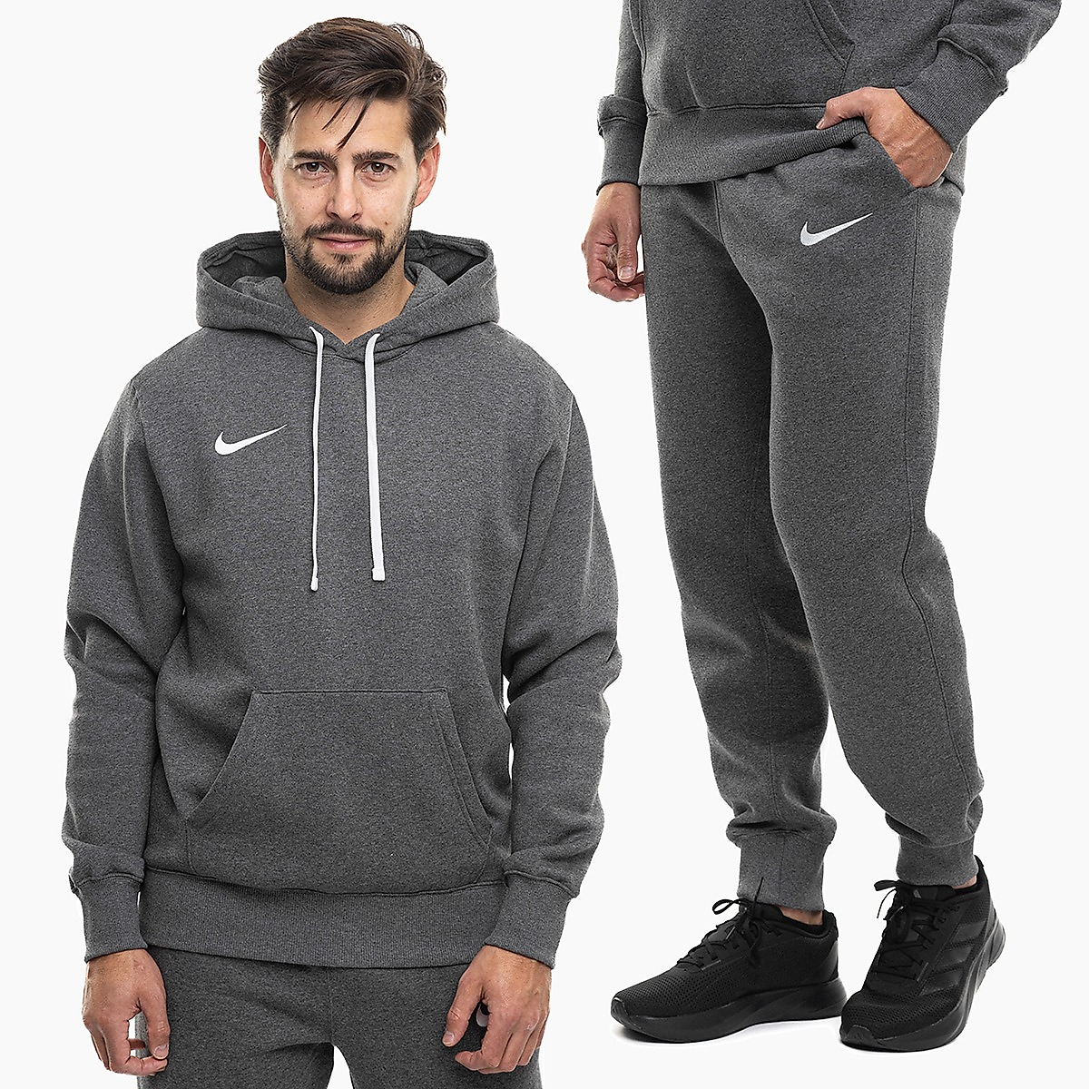 Nike Pánská tepláková souprava Park 26 Fleece Pull Over Hoodie IB1222 071/IB1248 071