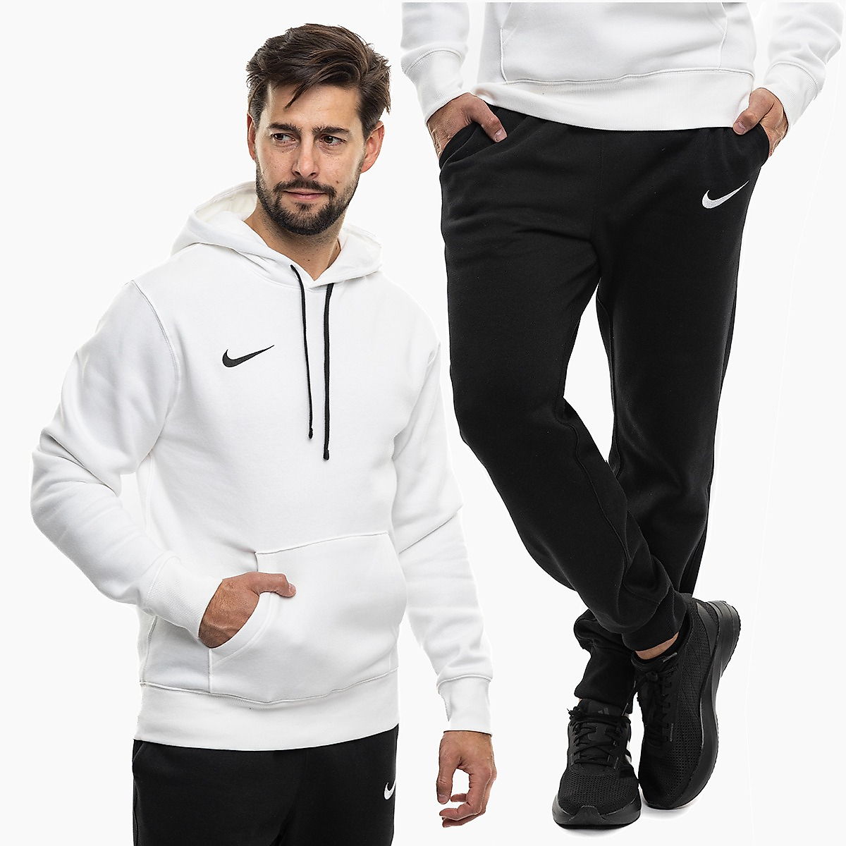 Nike Pánská tepláková souprava Park 26 Fleece Pull Over Hoodie IB1222 100/IB1248 010