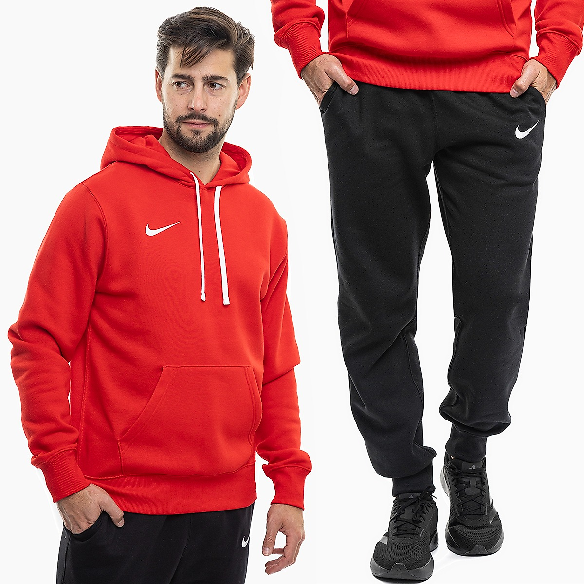 Nike Pánská tepláková souprava Park 26 Fleece Pull Over Hoodie IB1222 657/IB1248 010
