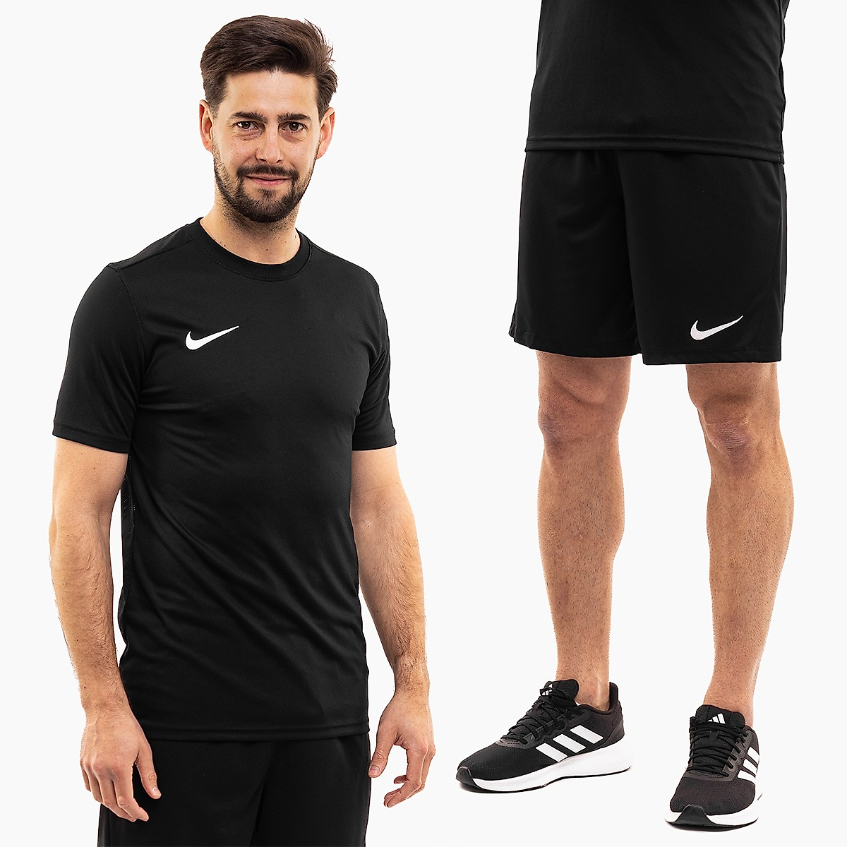 Nike Pánský sportovní set Tričko Šortky Dry Park VII JSY SS BV6708 010/BV6855 010