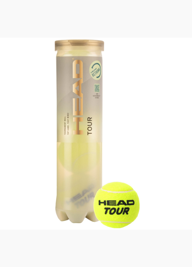 Head Tenisové míče Tour 4pcs Head Tenisové míče Tour 4pcs