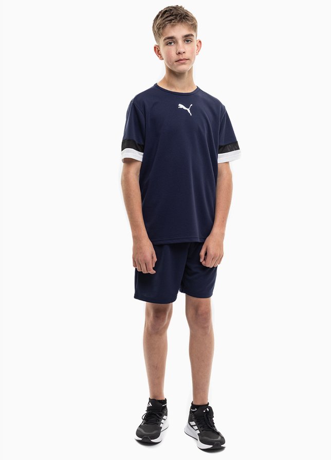 PUMA Dětský Sportovní Set Tričko Šortky teamRISE Jersey Jr 704938 06/704943 06 PUMA Dětský Sportovní Set Tričko Šortky teamRISE Jersey Jr 704938 06/704943 06