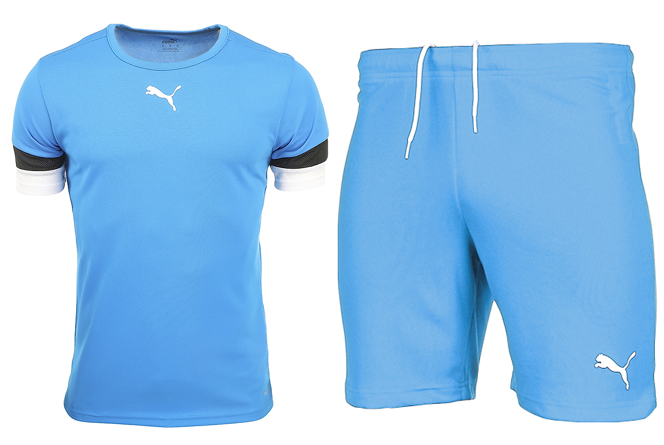 PUMA Pánský sportovní set Tričko Šortky teamRISE Jersey 704932 02/704942 02
