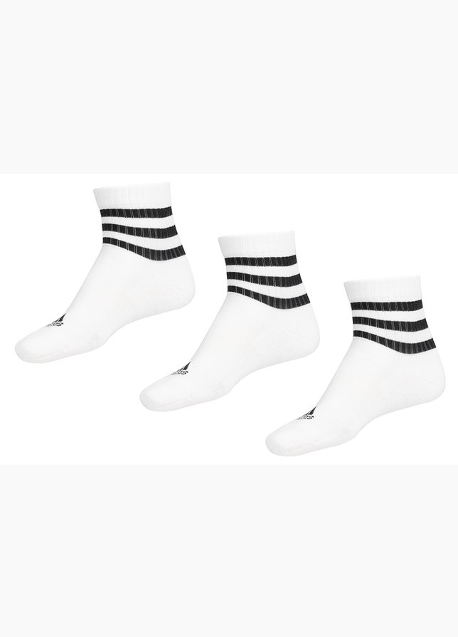 adidas Ponožky 3-Stripes Cushioned Sportswear Mid-Cut Socks 3P HT3456 adidas Ponožky 3-Stripes Cushioned Sportswear Mid-Cut Socks 3P HT3456