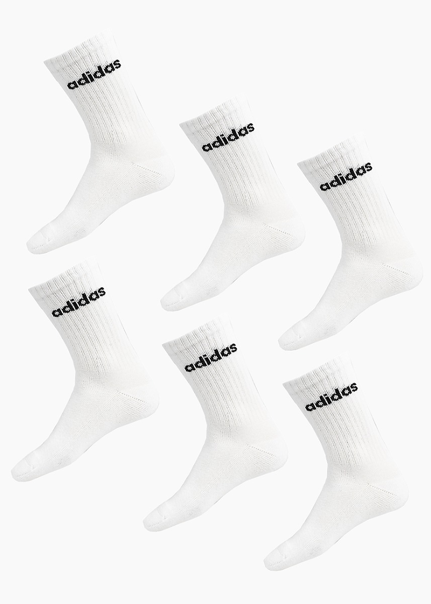 Ponožky adidas Linear Crew Socks Cushioned 6 párů JL6096