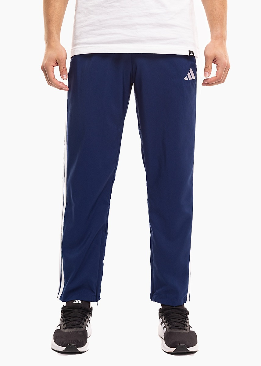 Pánské kalhoty adidas Essentials 3-Stripes Stanford Open Hem modré JE6400