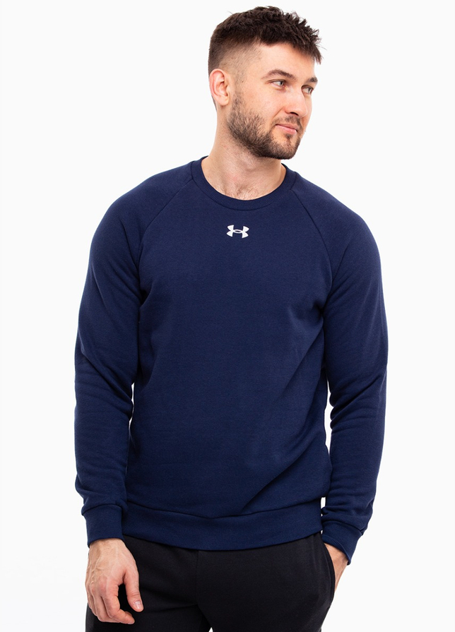 Under Armour Pánská mikina Rival Fleece Crew 1379755 410 Under Armour Pánská mikina Rival Fleece Crew 1379755 410